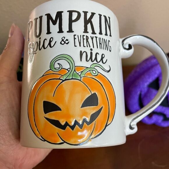 Halloween Spectrum Mugs Popcorn Pumpkins Pottery Barn Pumpkin - Picture 10 of 16